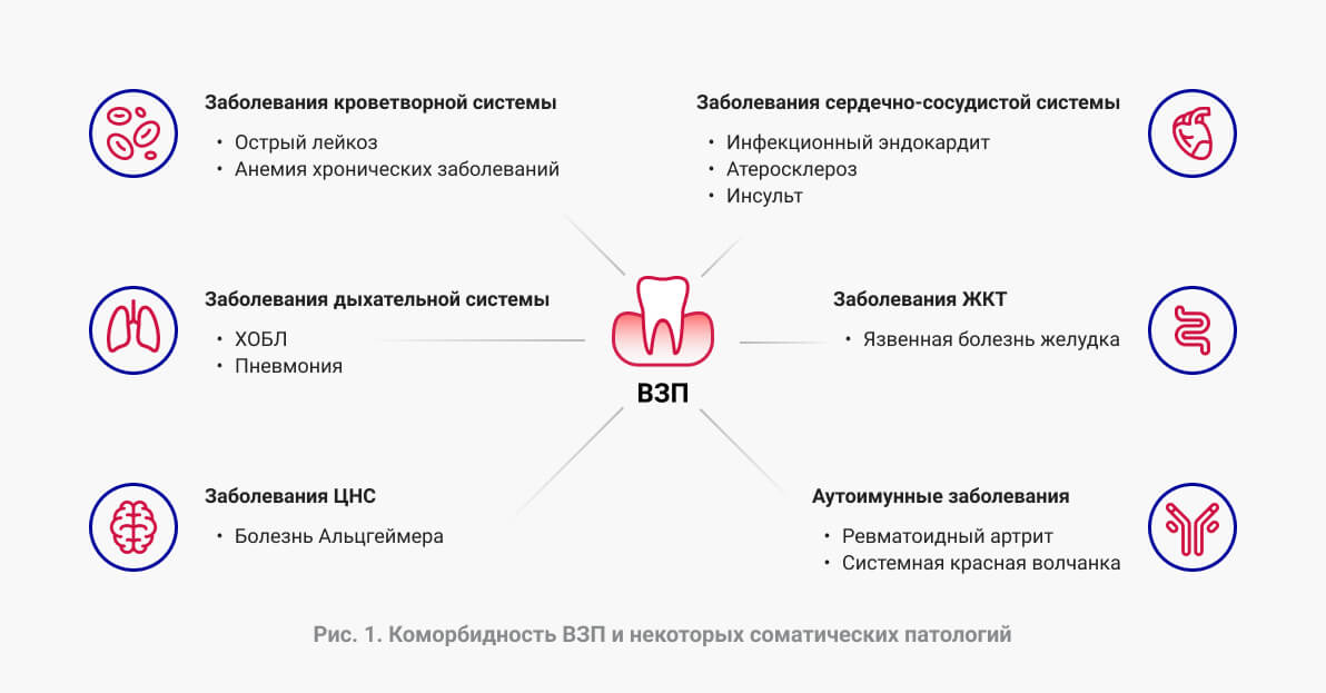 Коморбидность заболеваний полости рта и соматических патологий